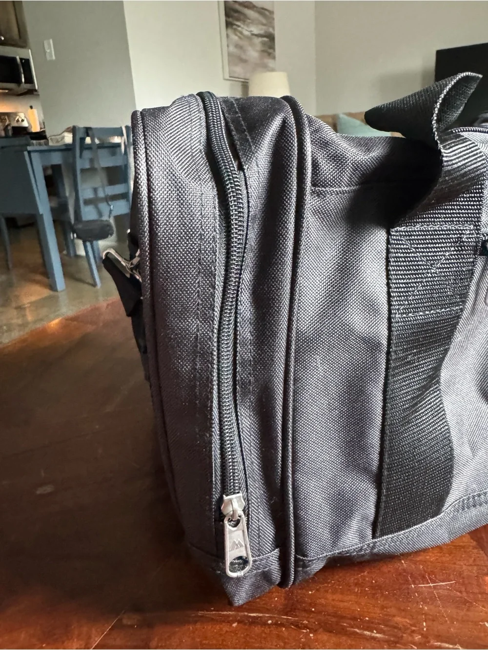 Black Men's Duffel Bag — Travel & Gym Carryall